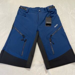 ARSUXEO MENS CYCLING/BIKE SHORTS SUZE SMALL , BLUE, BLACK